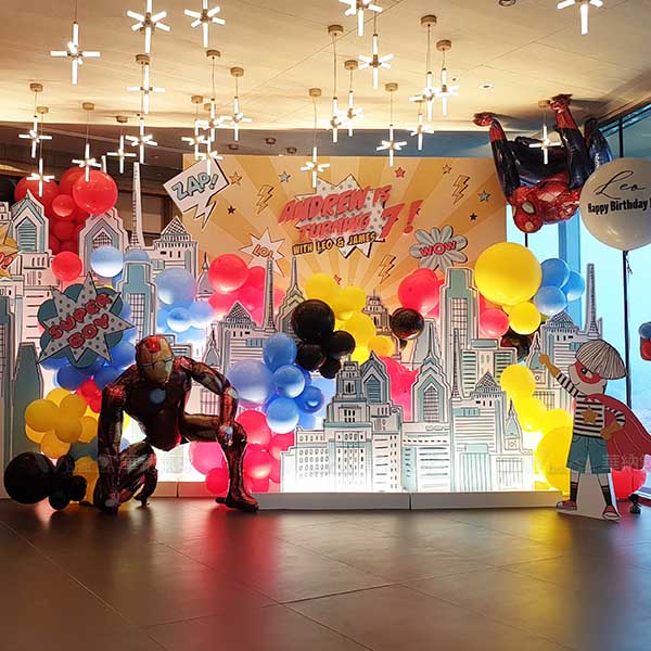 超人英雄氣球佈置組