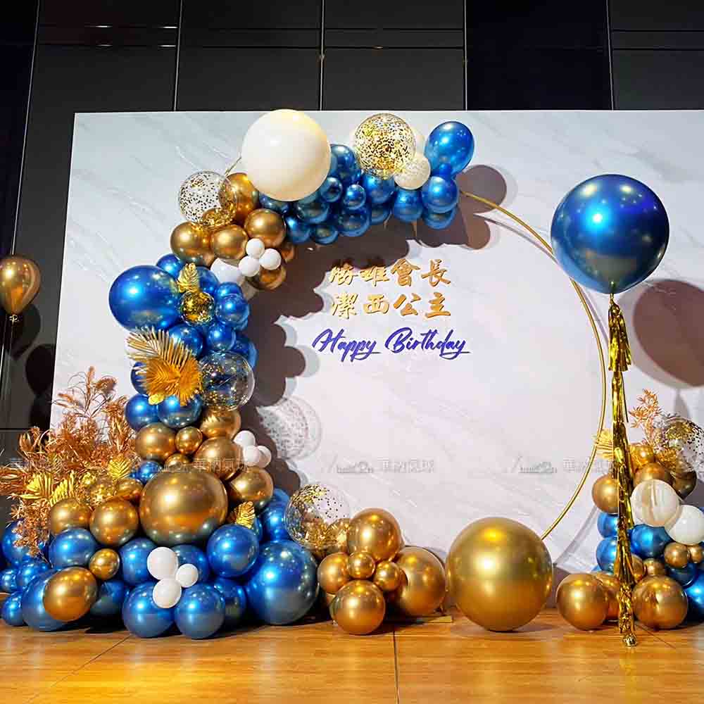 琉璃藍金豪華派對佈置組