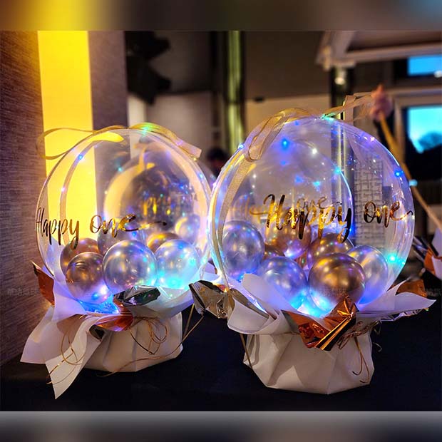 金銀炫彩LED抱抱桶