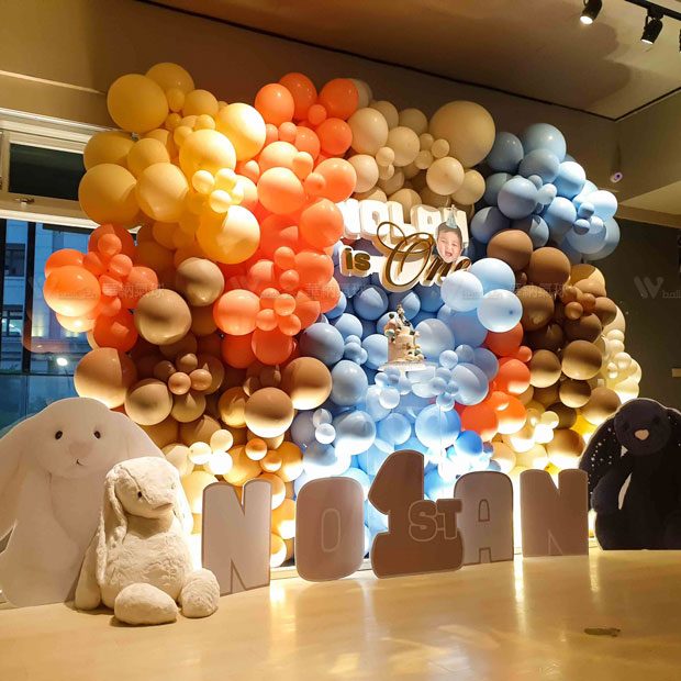 馬賽克氣球牆佈置組