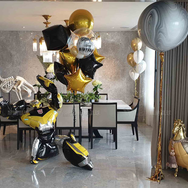 酷炫大黃蜂變形金剛氣球