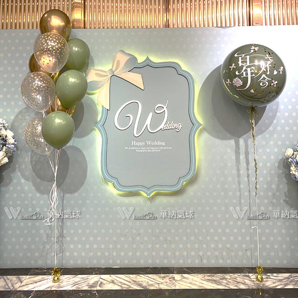 60公分晶透球婚禮球串佈置組