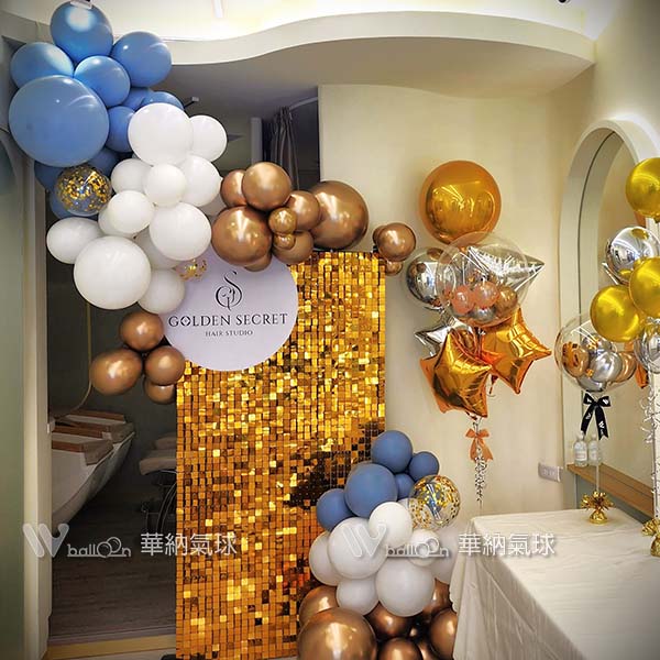 金色閃亮背景板