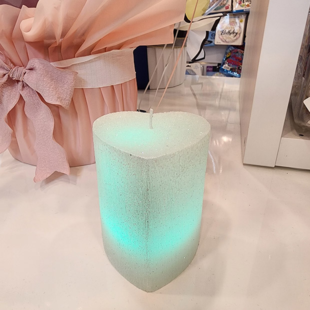 LED炫彩愛心蠟燭
