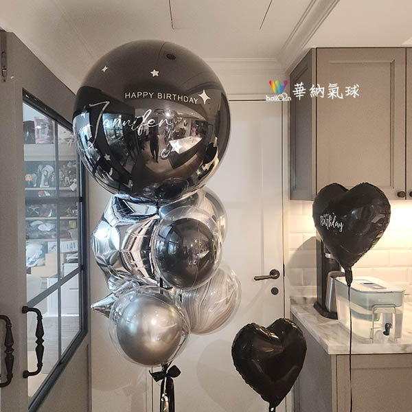 晶透球銀河星光氣球組