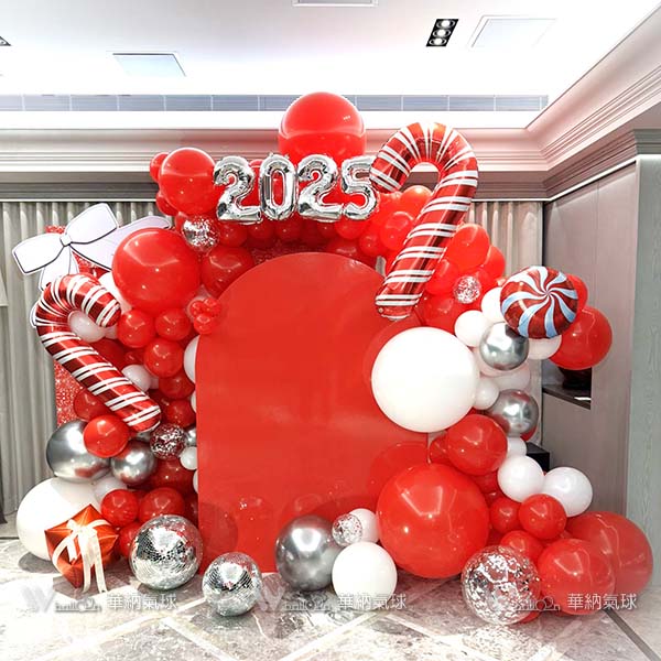 紅紅火火背板氣球佈置組
